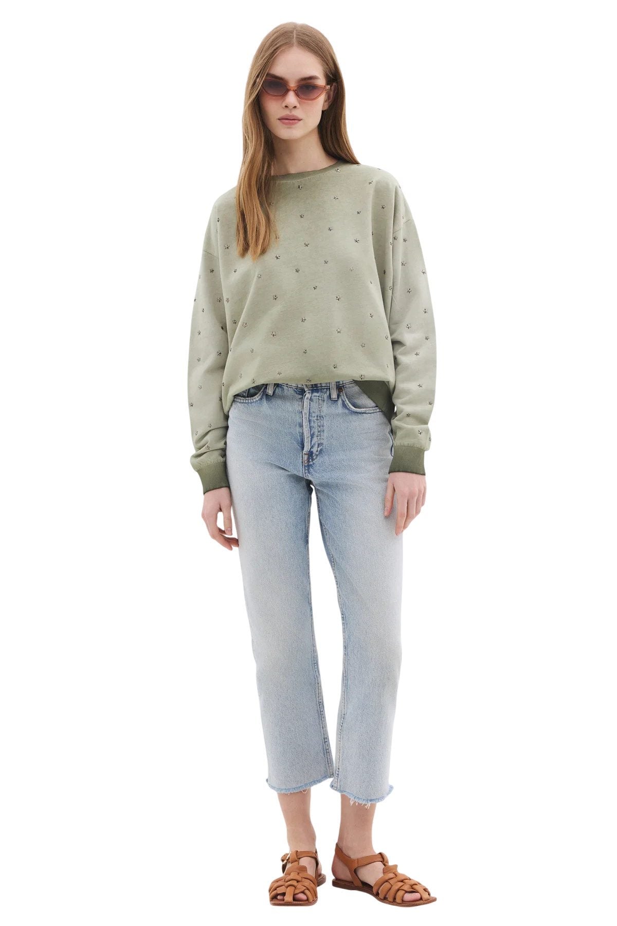 Sweatshirt mit Rundhalsausschnitt