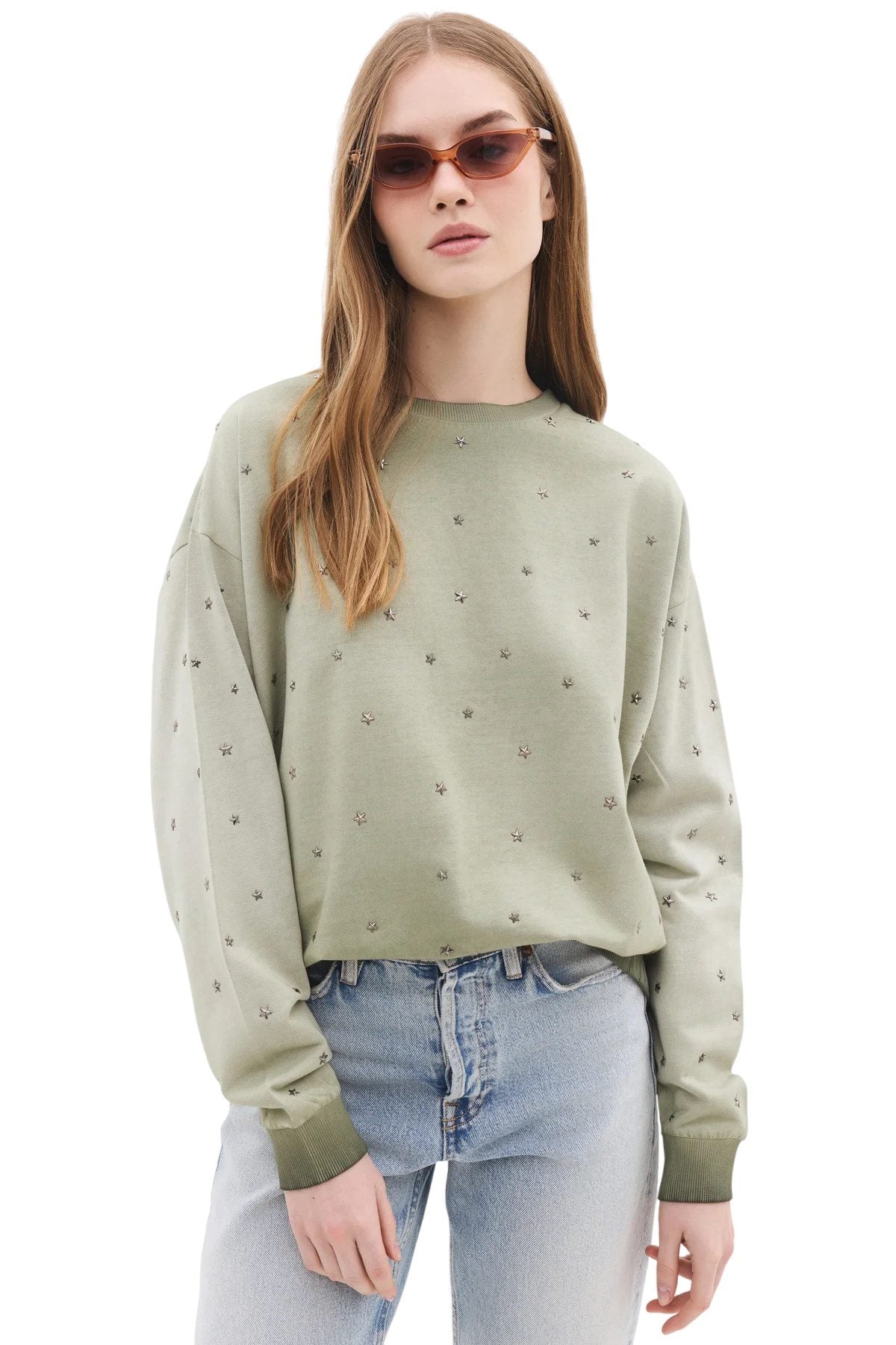 Sweatshirt mit Rundhalsausschnitt