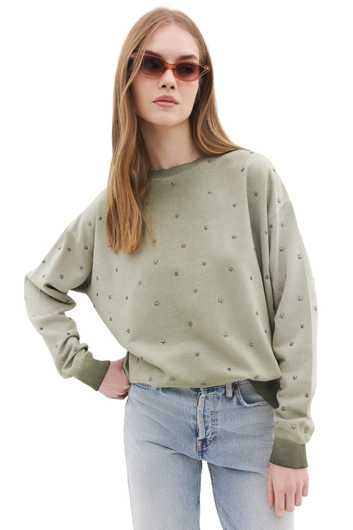 Sweatshirt mit Rundhalsausschnitt