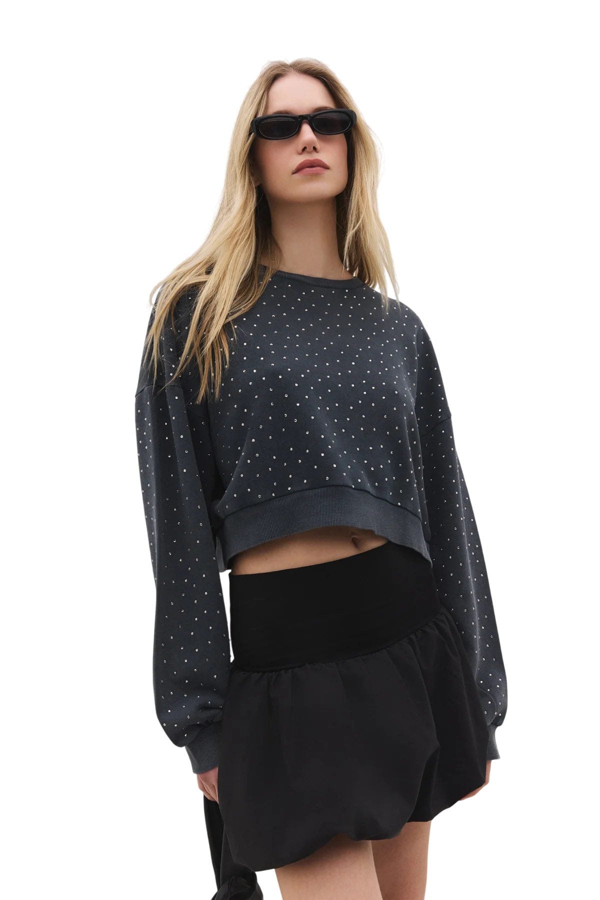Sweatshirt mit Rundhalsausschnitt