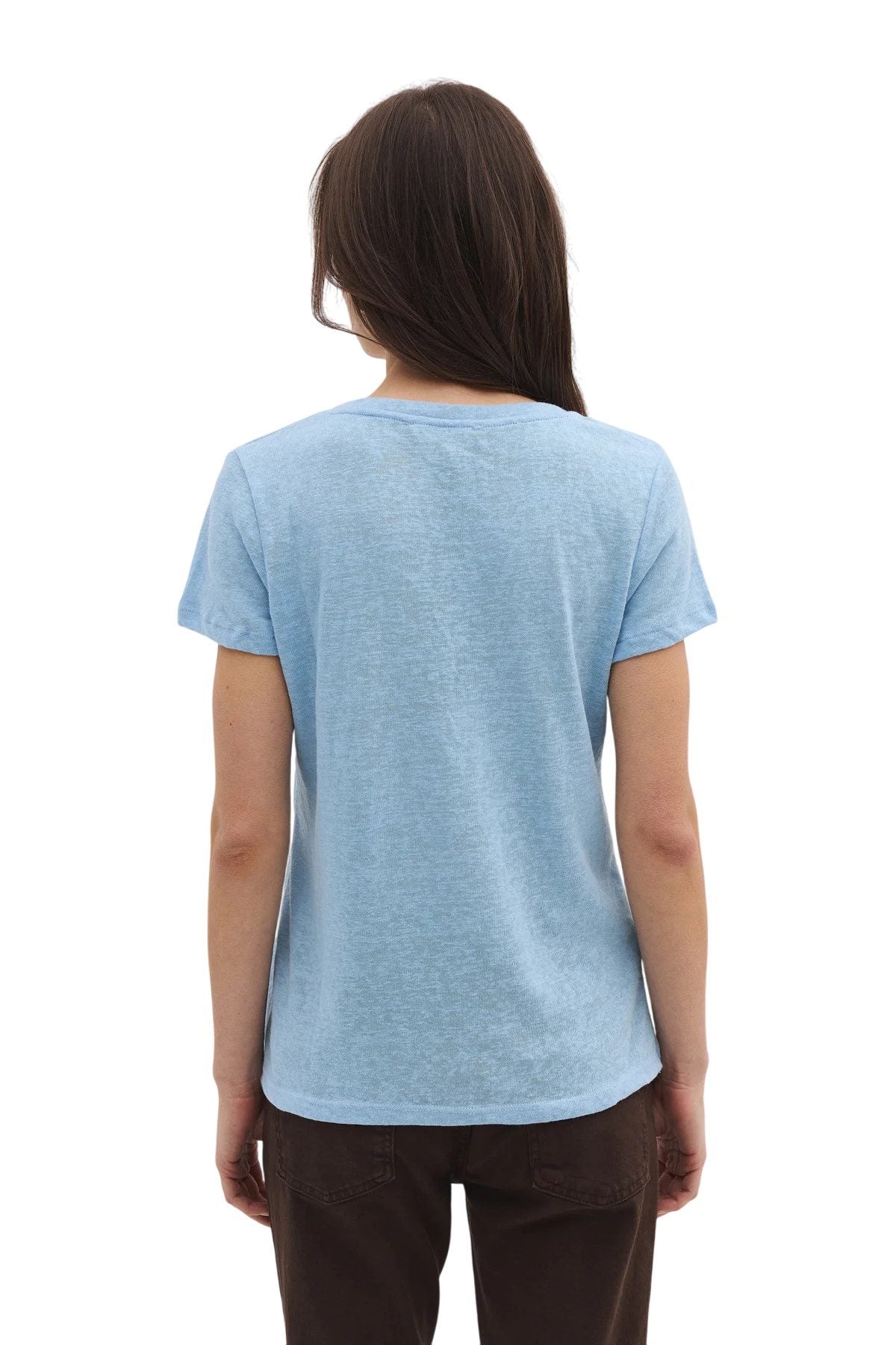Ärmelloses T-Shirt mit V-Ausschnitt