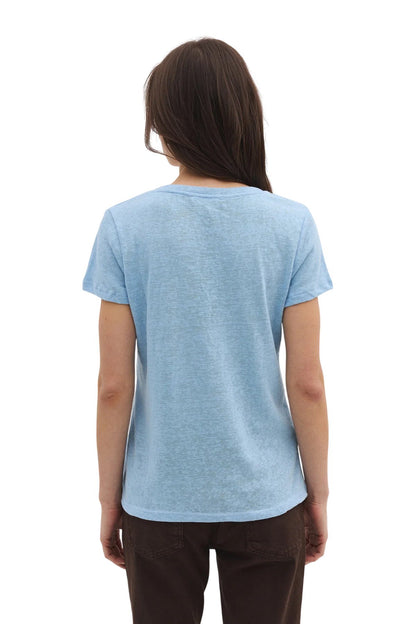Ärmelloses T-Shirt mit V-Ausschnitt