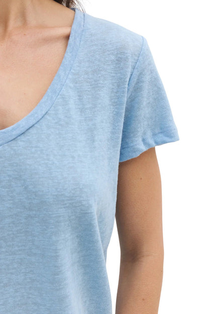 Ärmelloses T-Shirt mit V-Ausschnitt