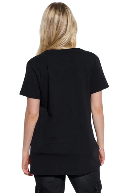 Kurzarm-T-Shirt mit V-Ausschnitt