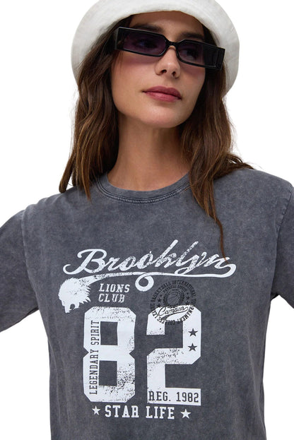 Bedrucktes Kurzarm-T-Shirt