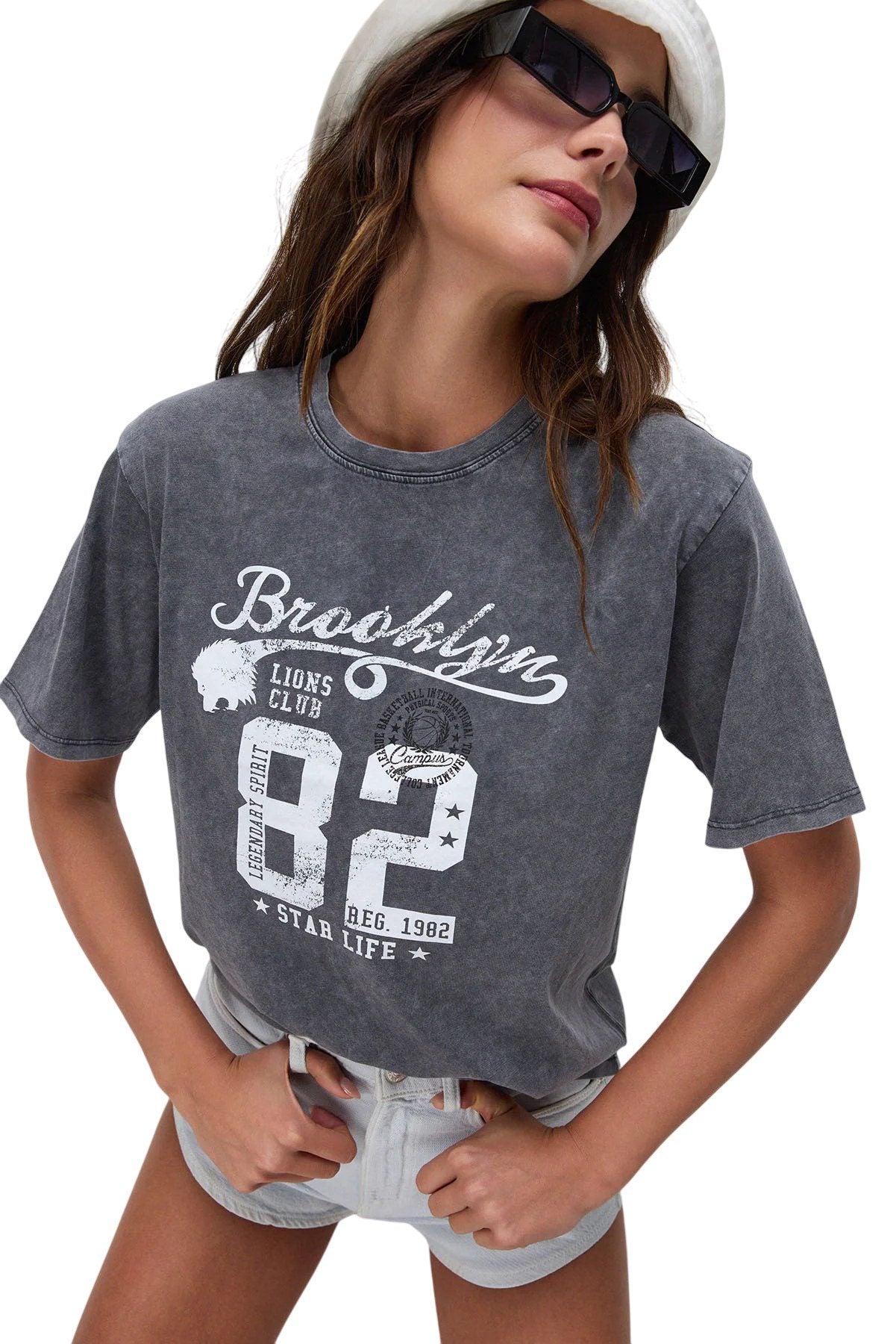 Bedrucktes Kurzarm-T-Shirt