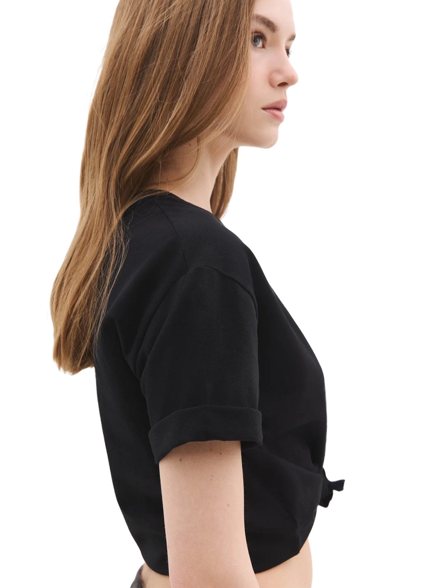 Kurzarm-T-Shirt mit V-Ausschnitt