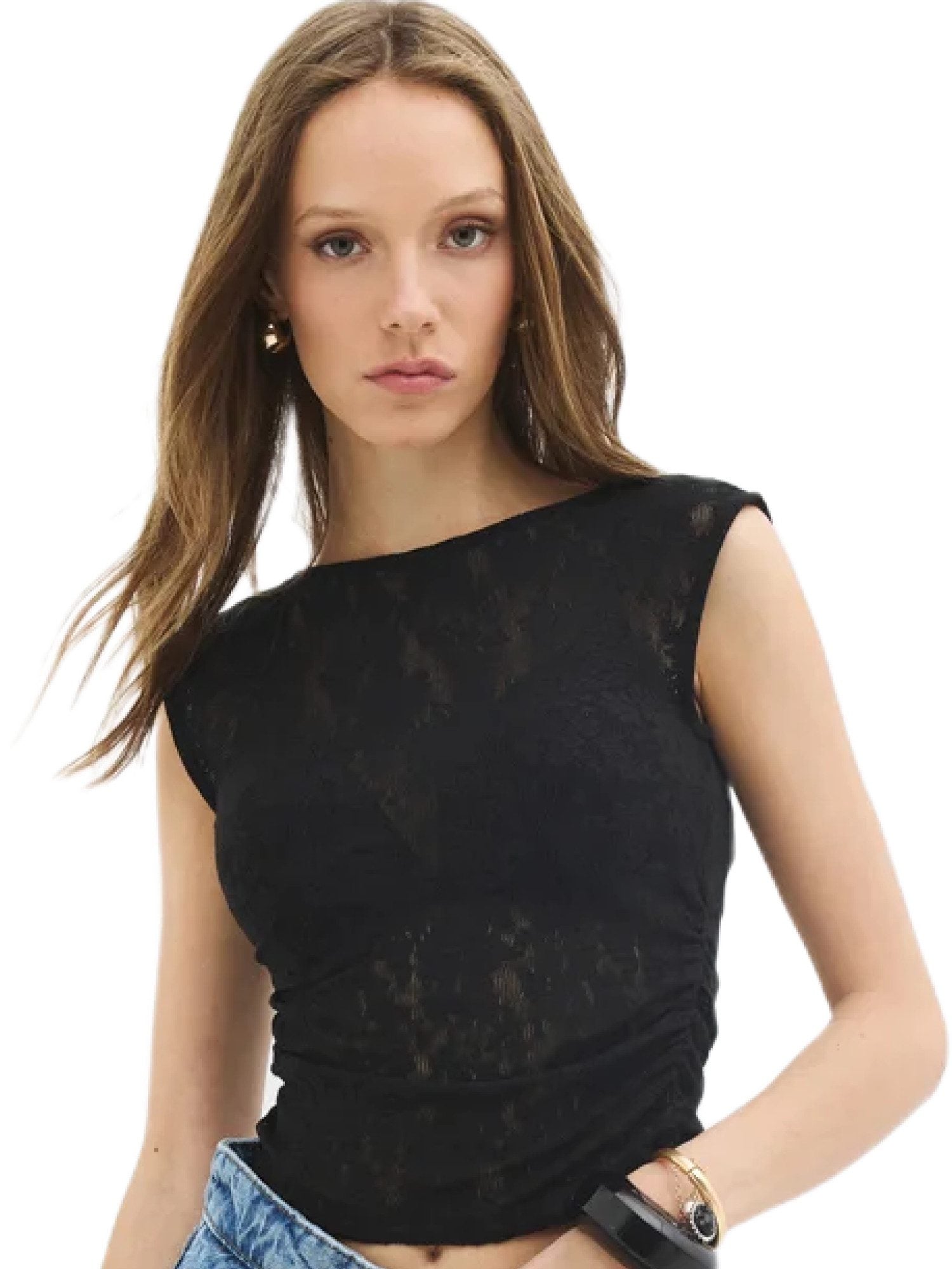 ärmellose Bluse