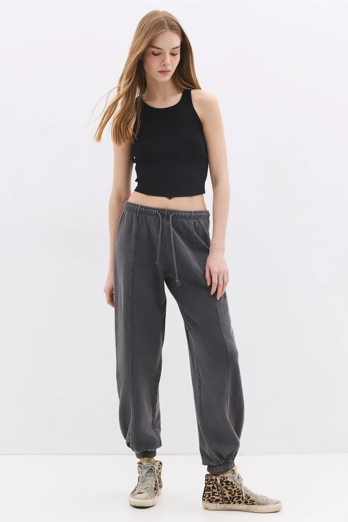 Jogginghose mit elastischen Bündchen