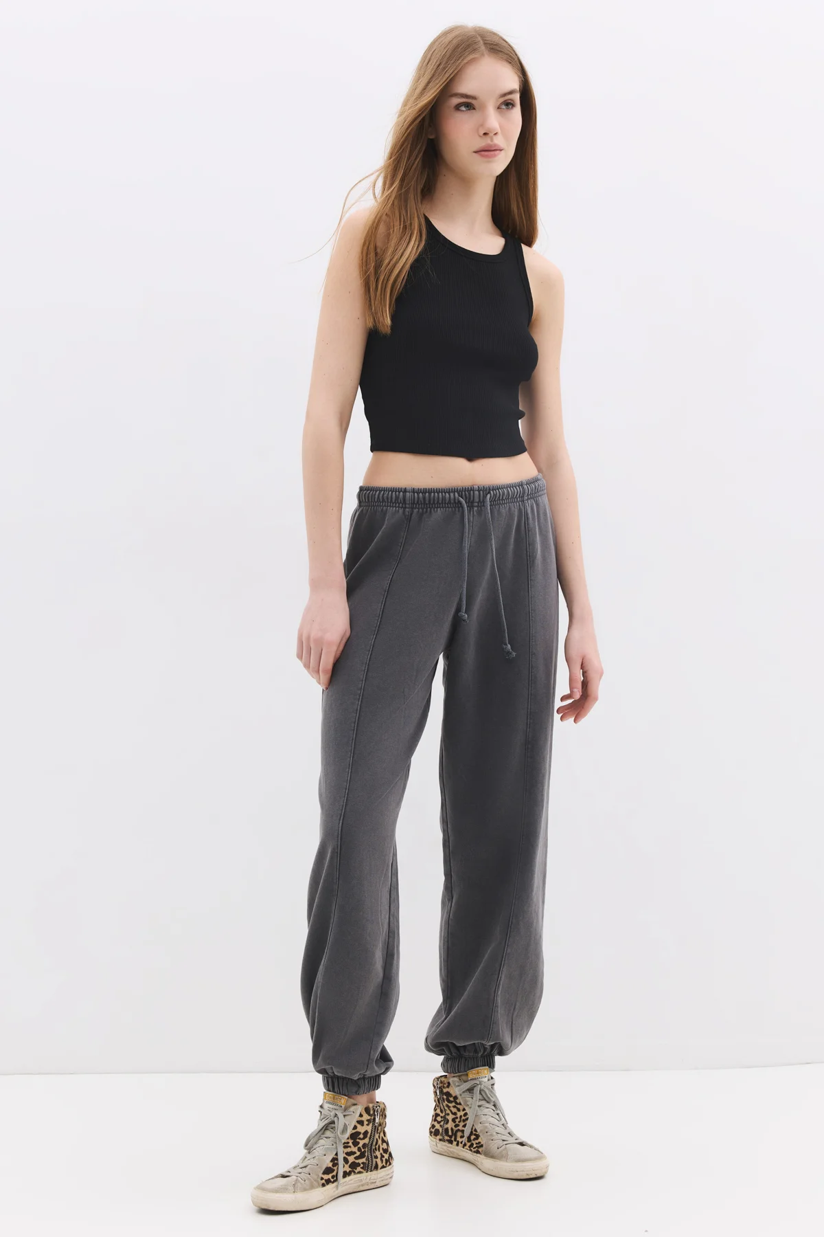 Jogginghose mit elastischen Bündchen
