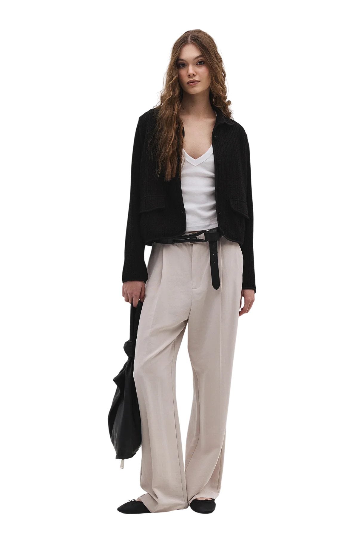 Langärmlige Jacke mit Knopfleiste