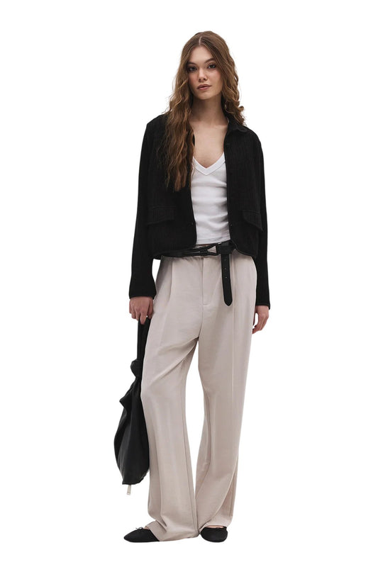 Langärmlige Jacke mit Knopfleiste