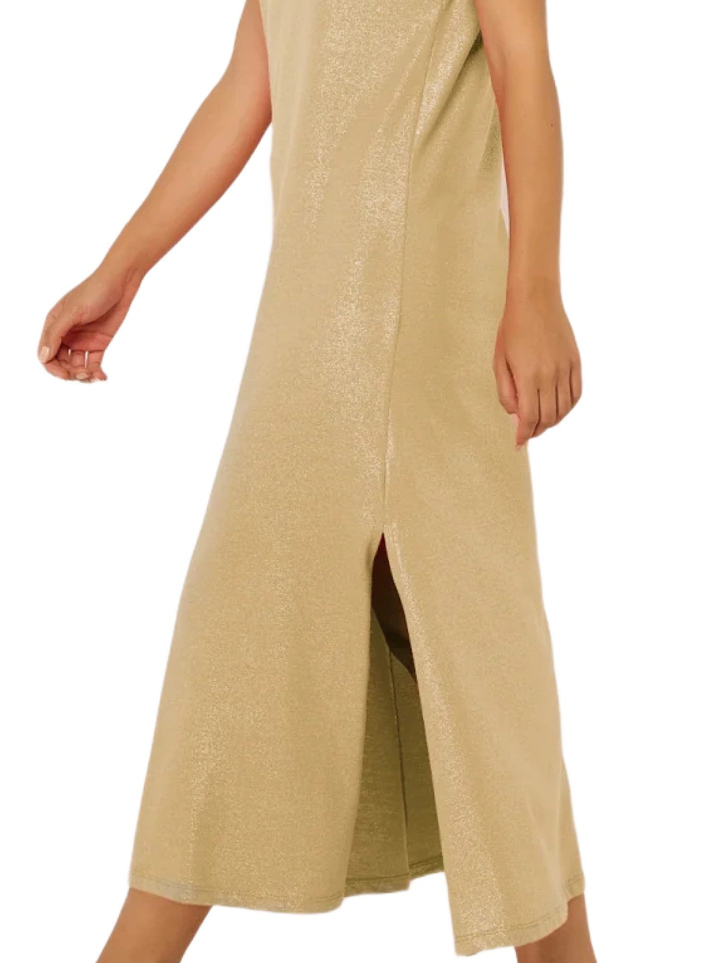 Ärmelloses Kleid mit Schlitz