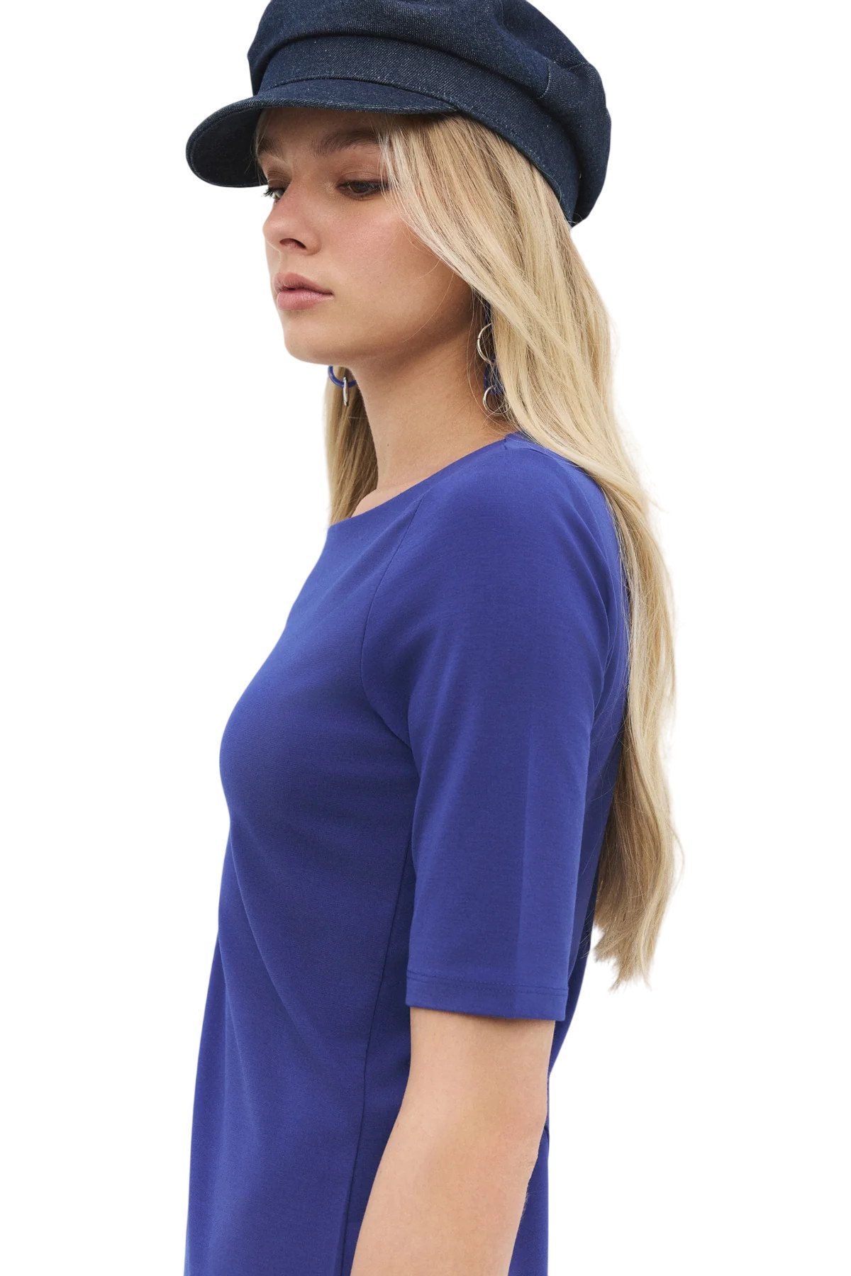 Maxikleid mit kurzen Ärmeln
