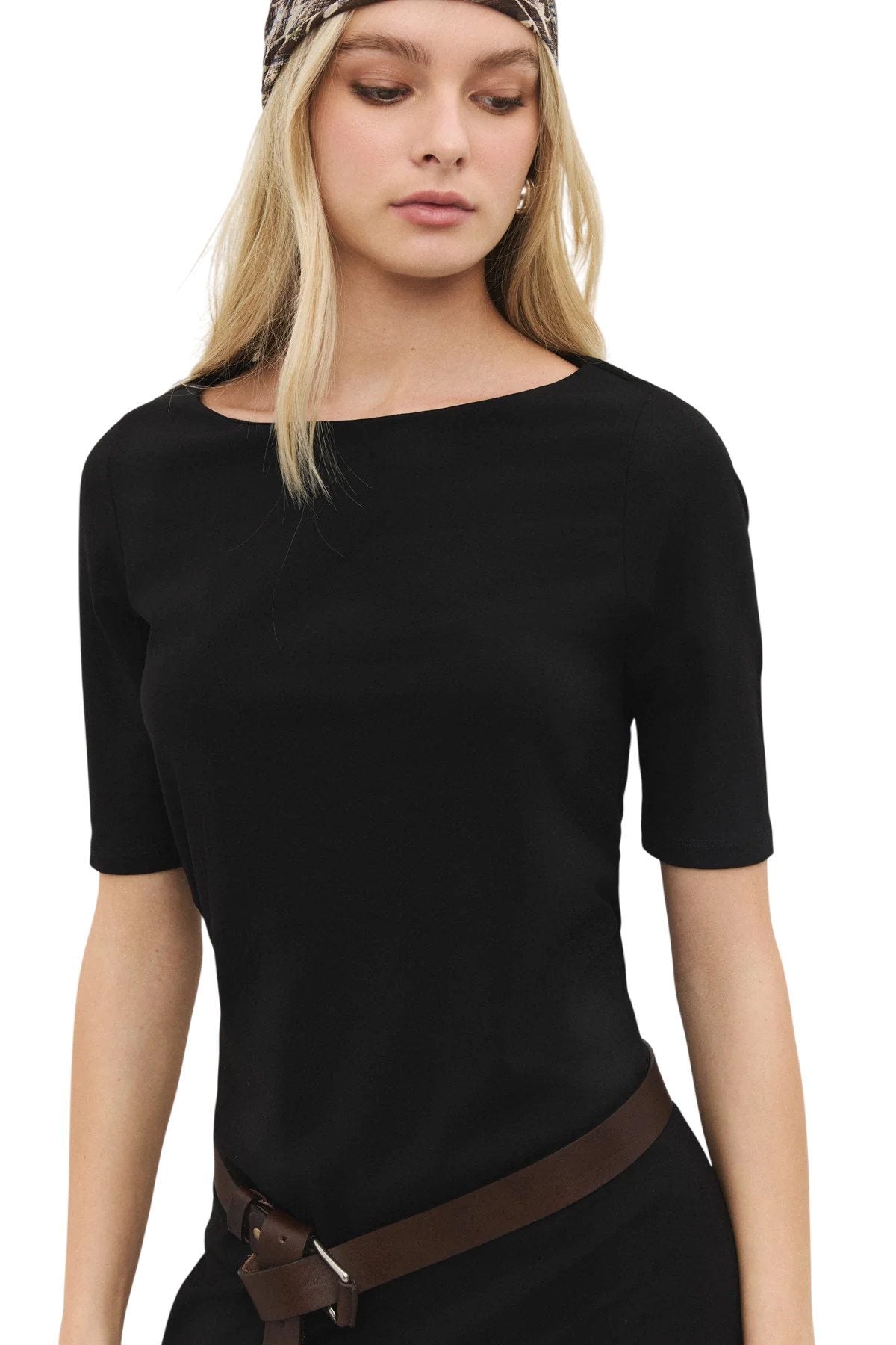 Maxikleid mit kurzen Ärmeln