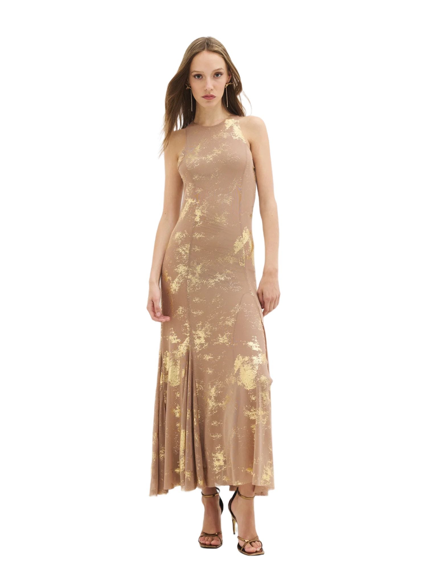 Ärmelloses ausgestelltes Kleid