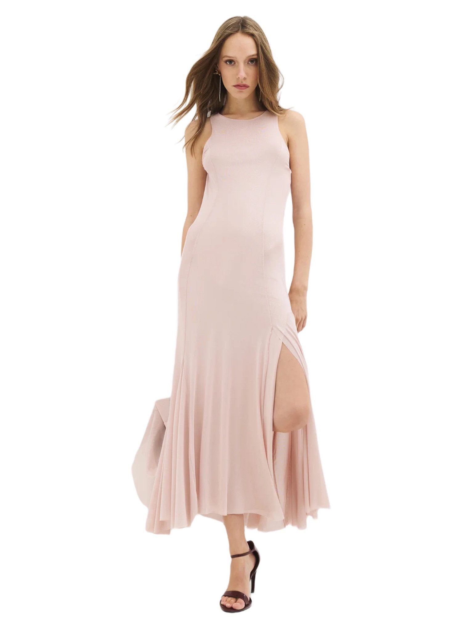 Ärmelloses ausgestelltes Kleid