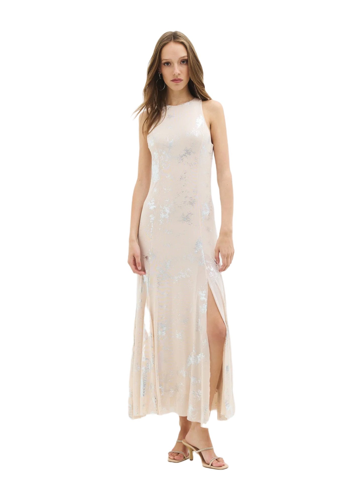 Ärmelloses ausgestelltes Kleid