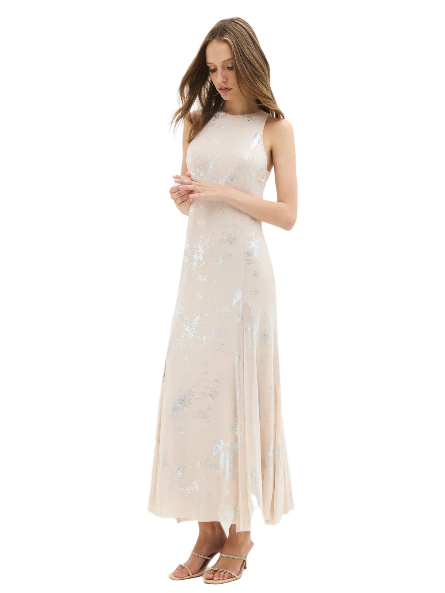 Ärmelloses ausgestelltes Kleid