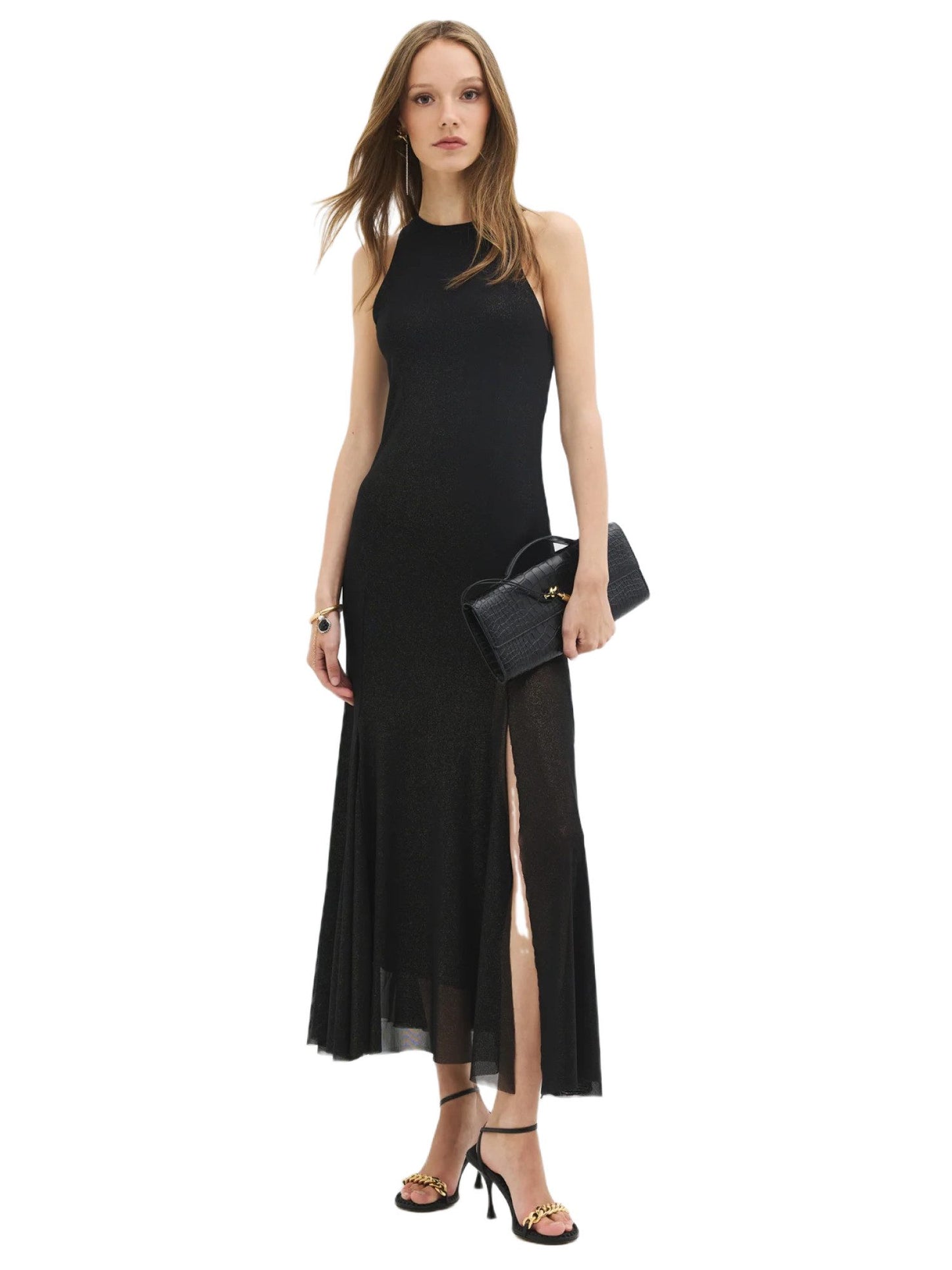 Ärmelloses ausgestelltes Kleid