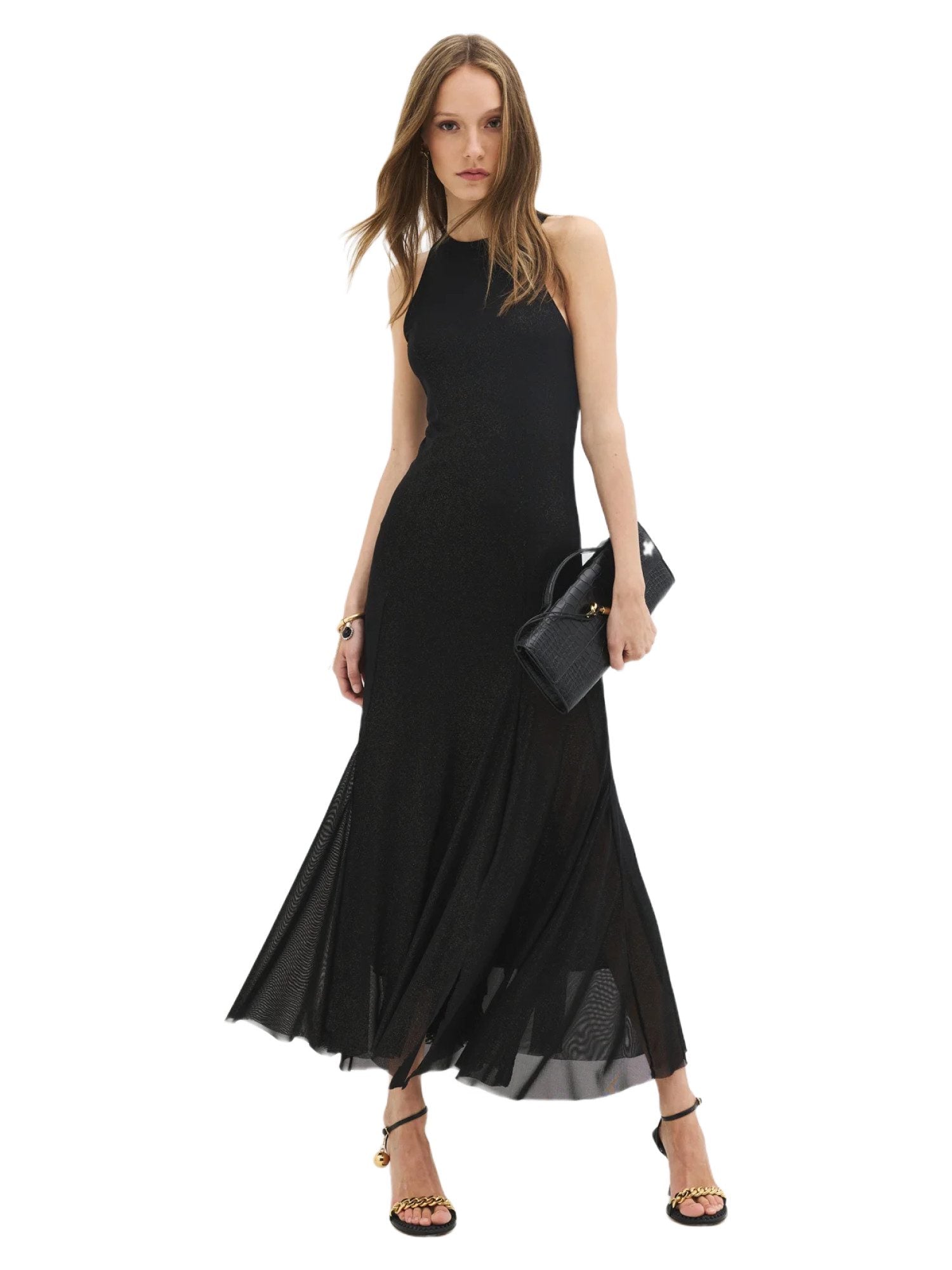 Ärmelloses ausgestelltes Kleid