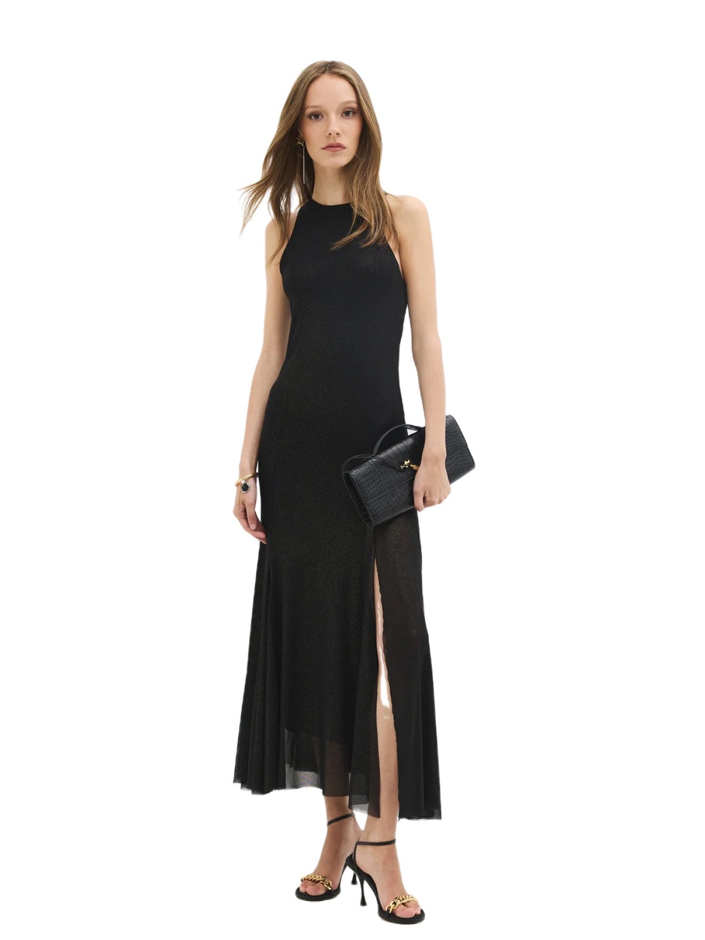 Ärmelloses ausgestelltes Kleid