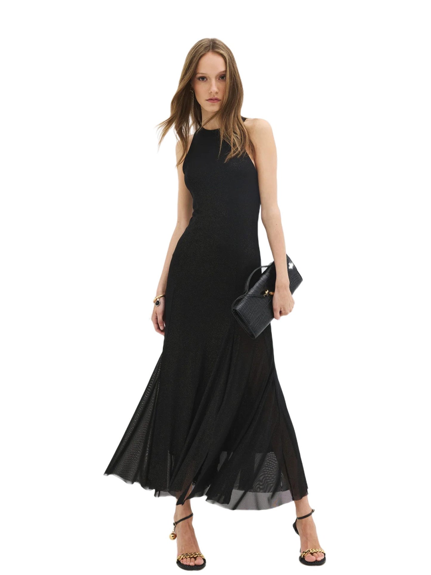 Ärmelloses ausgestelltes Kleid