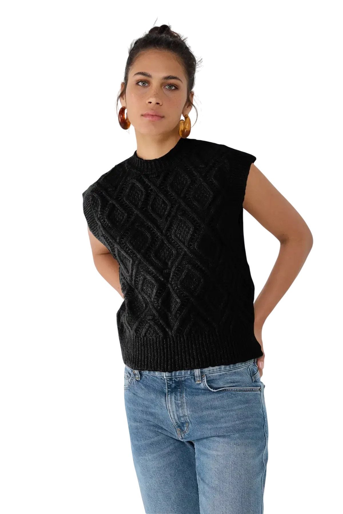 Ärmelloser Pullover