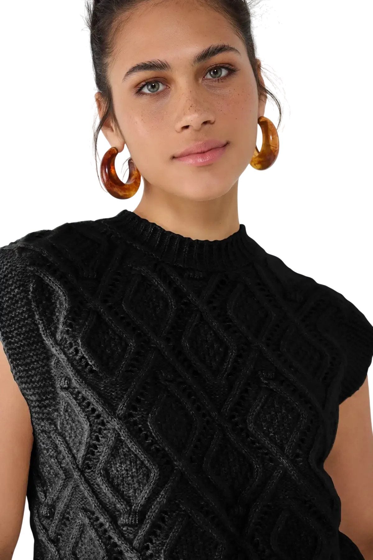 Ärmelloser Pullover