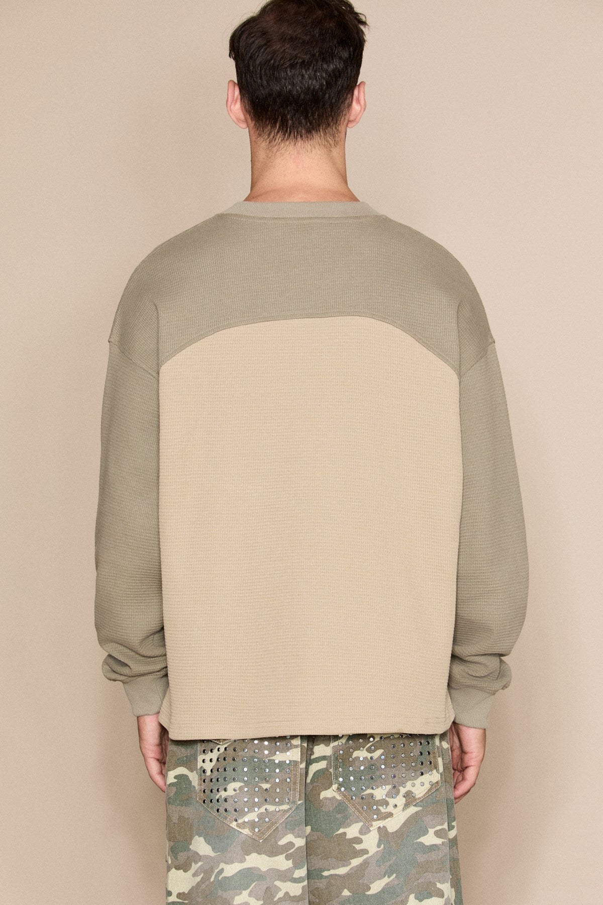 GRIMELANGE DAMIANO Herren Bio Sweatshirt Khaki