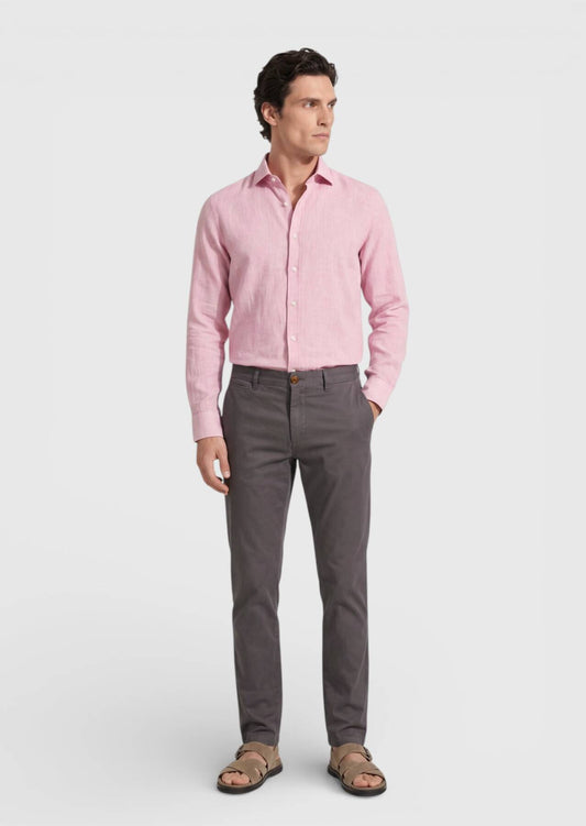 Damson Farbige Velours Hose Regular Fit