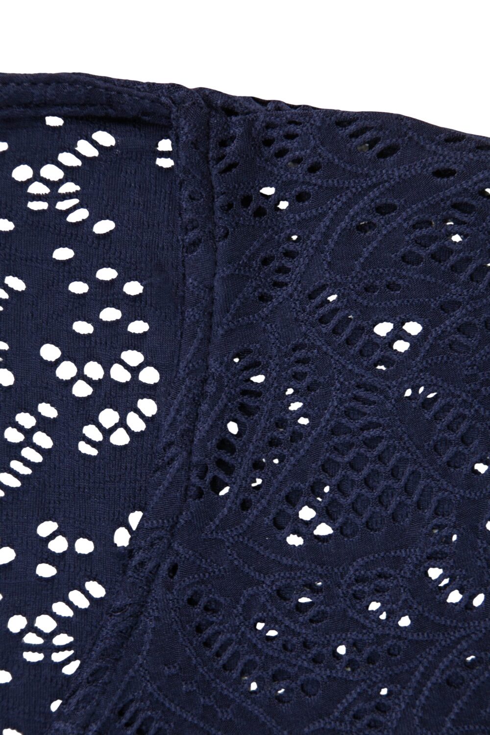 Spitzen-Detail Kurzarm Kimono