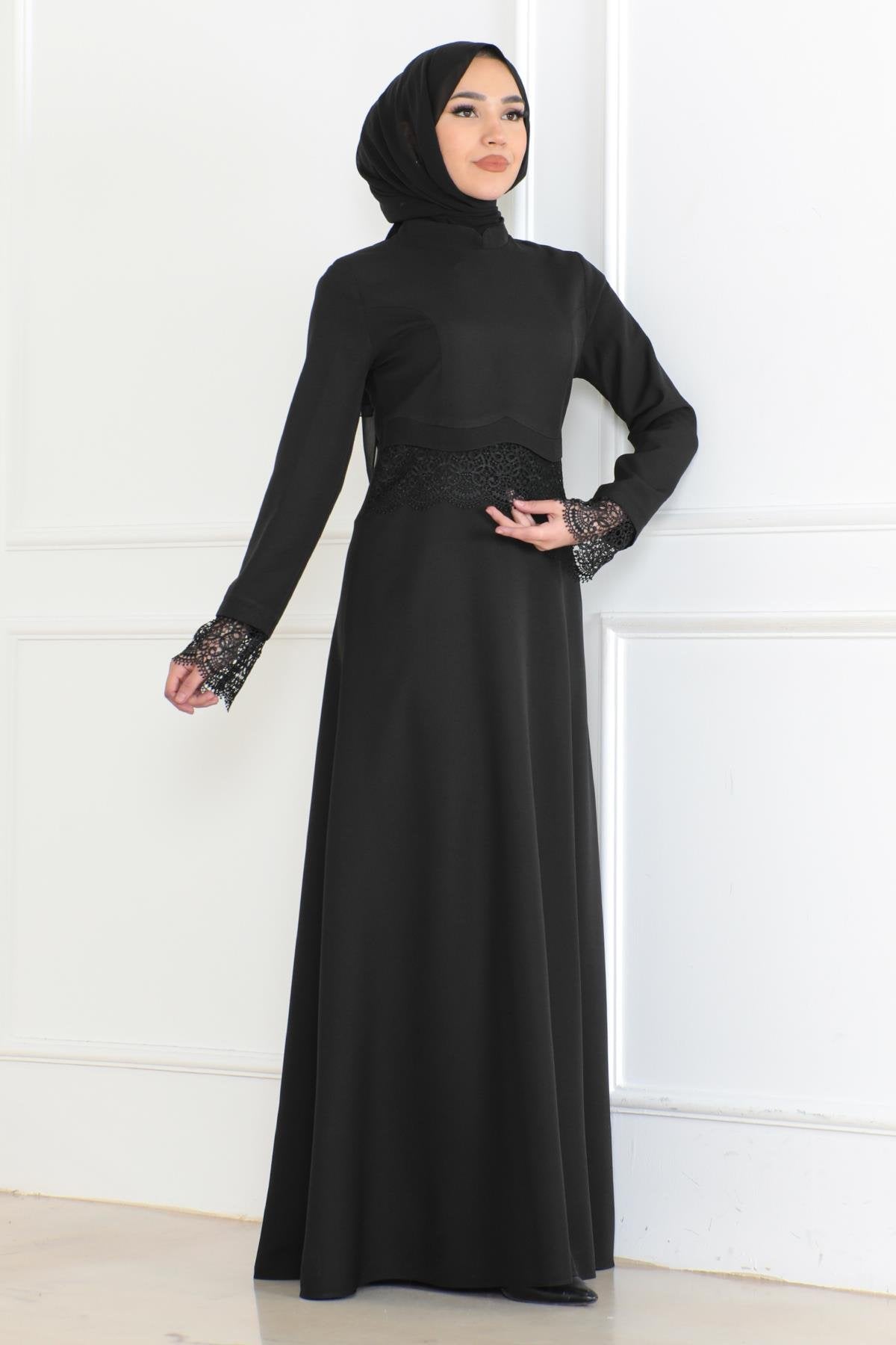 Spitzenkleid in Mauve 6117