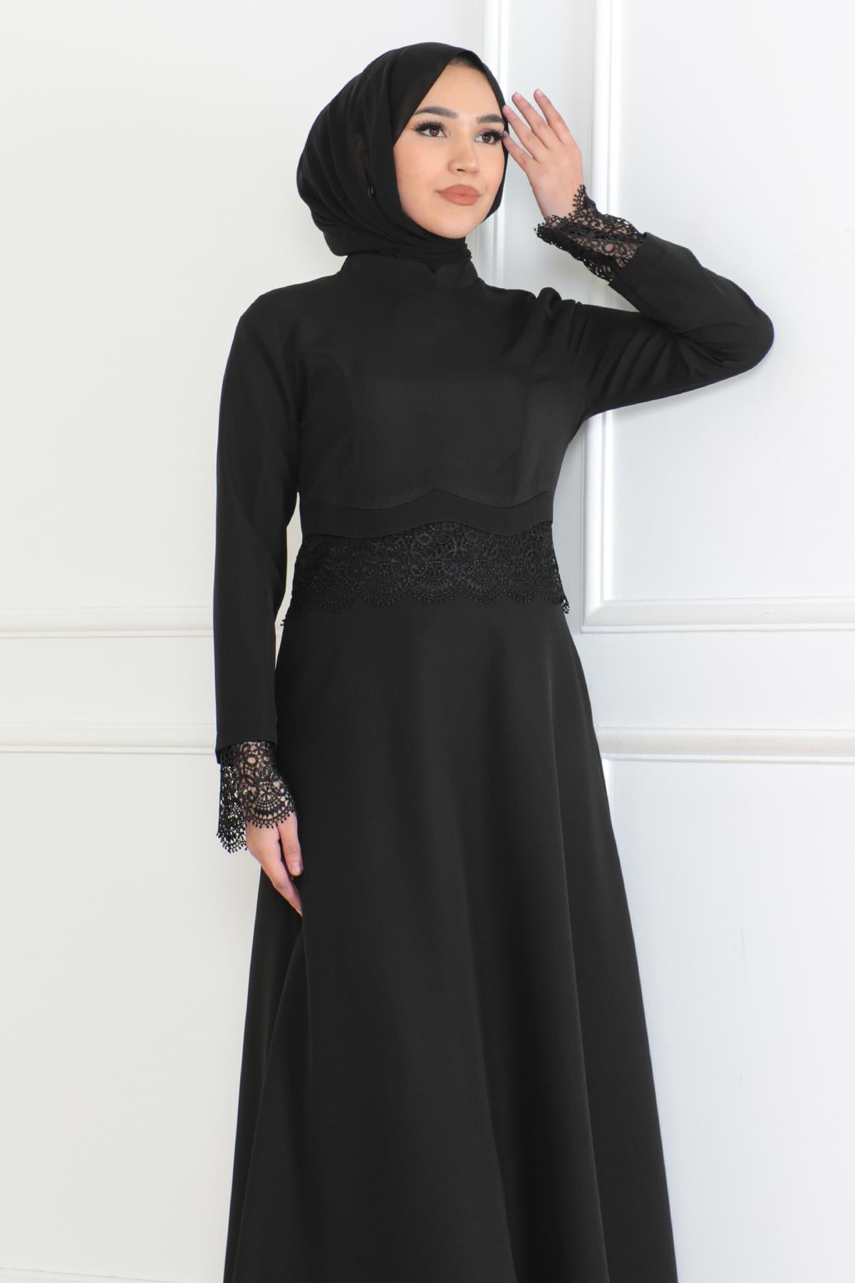 Spitzenkleid in Mauve 6117