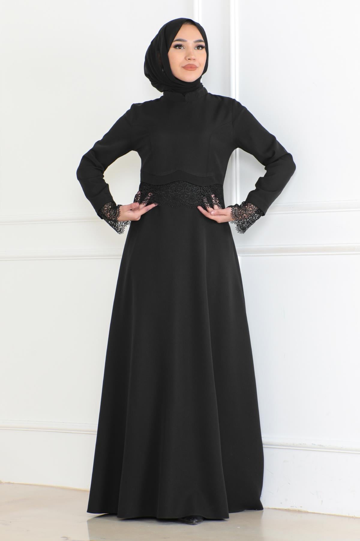 Spitzenkleid in Mauve 6117