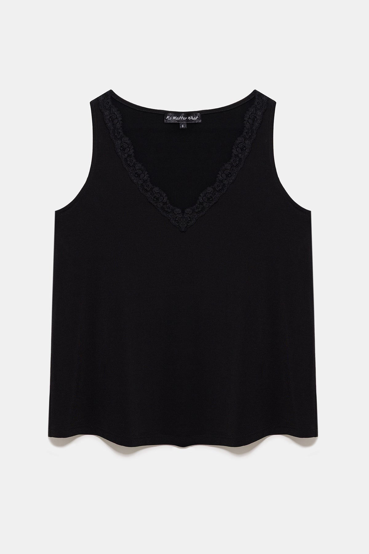 Ärmellose Bluse mit Spitzendetails