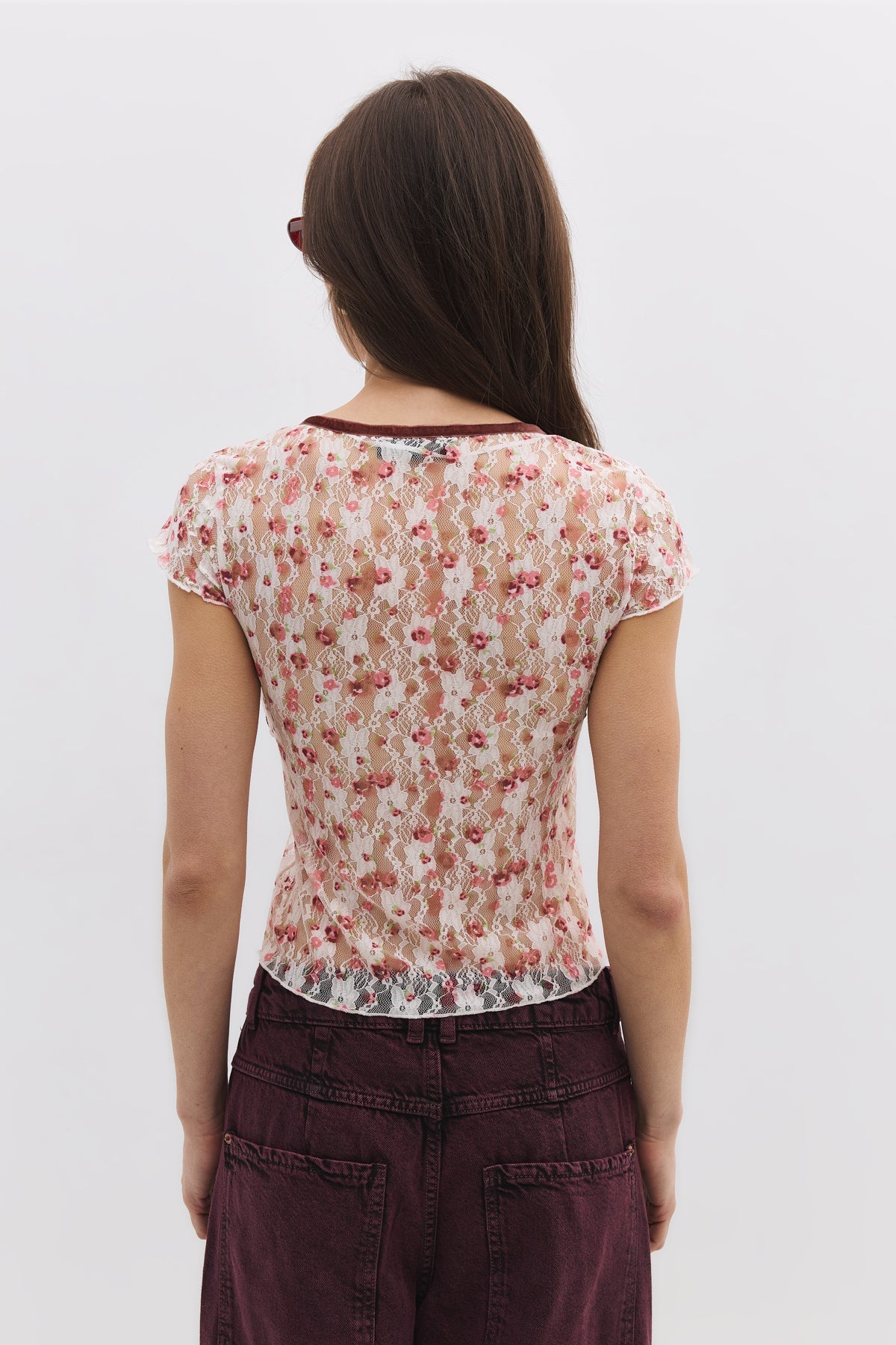 Spitzen-T-Shirt