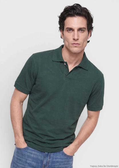 Dunkelkhaki Basic T-Shirt