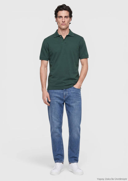 Dunkelkhaki Basic T-Shirt