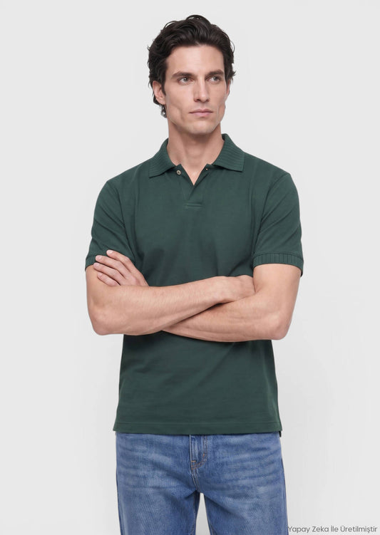 Dunkelkhaki Basic T-Shirt