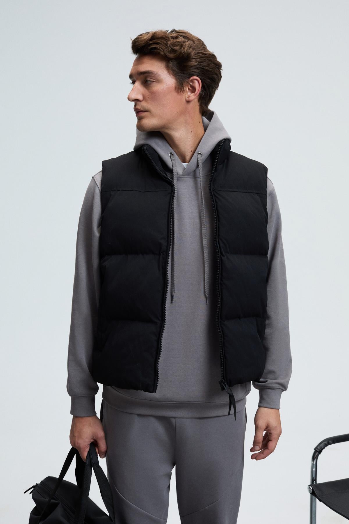 GRIMELANGE DASHIELL Herren Kapuzen-Sweatshirt Dunkelgrau