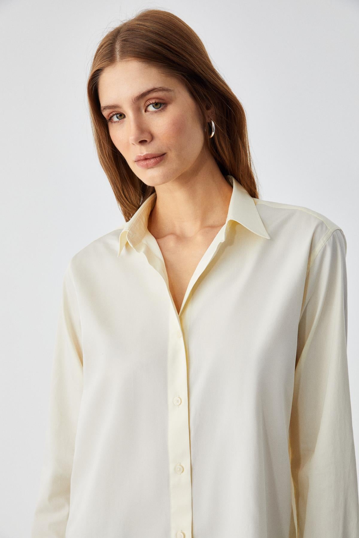 GRIMELANGE DELFINO Damen Shirt aus Bio-Baumwolle Gelb