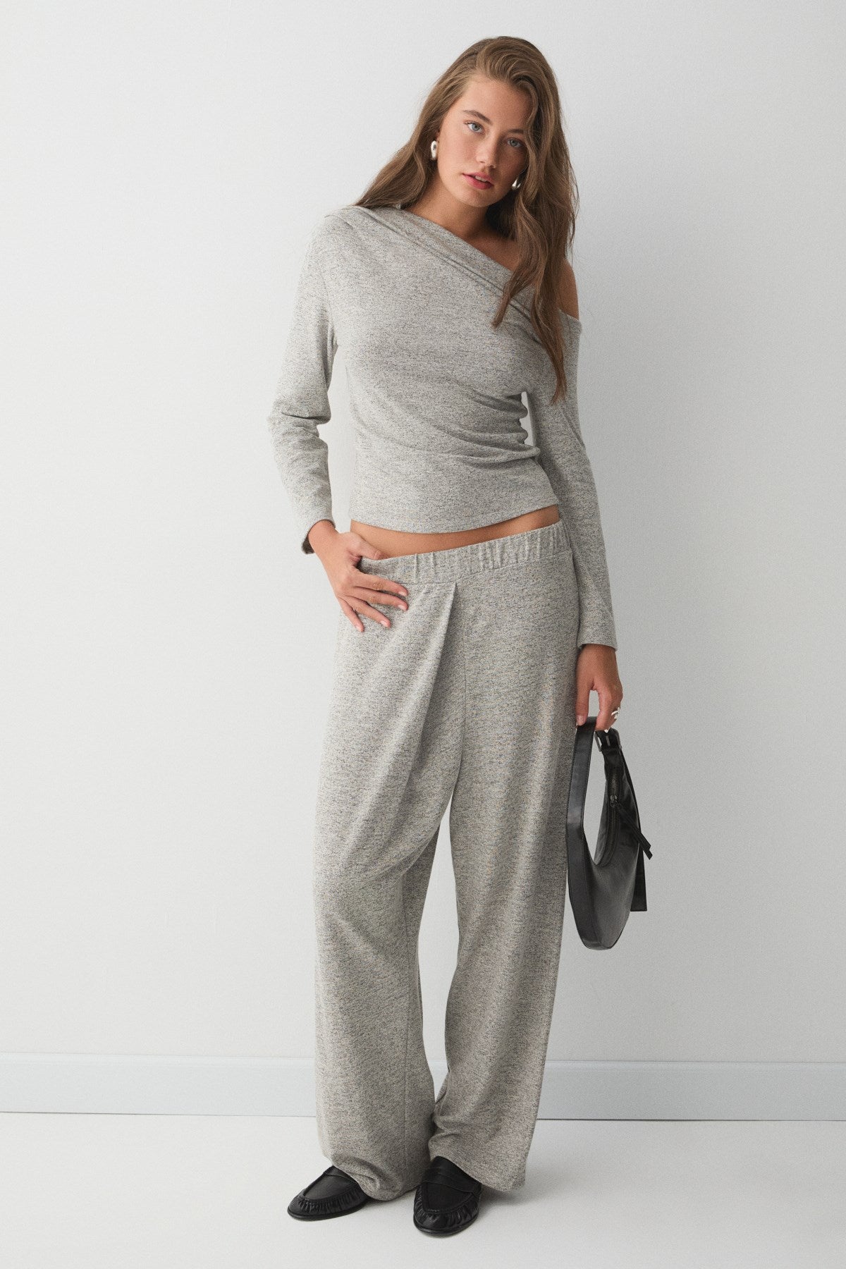 DELORE Damen Asymmetrisches Drapé-Set