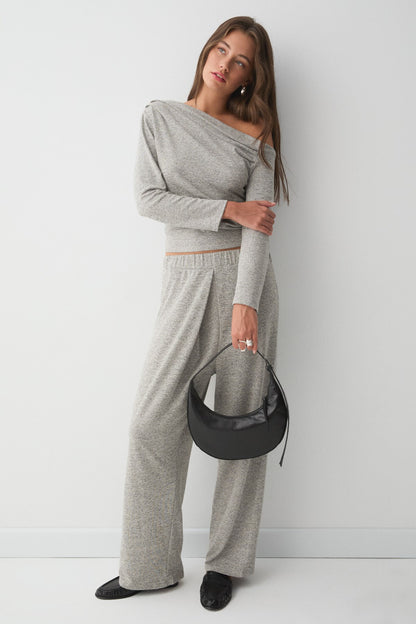DELORE Damen Asymmetrisches Drapé-Set