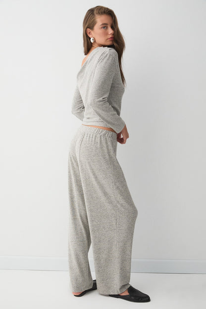 DELORE Damen Asymmetrisches Drapé-Set