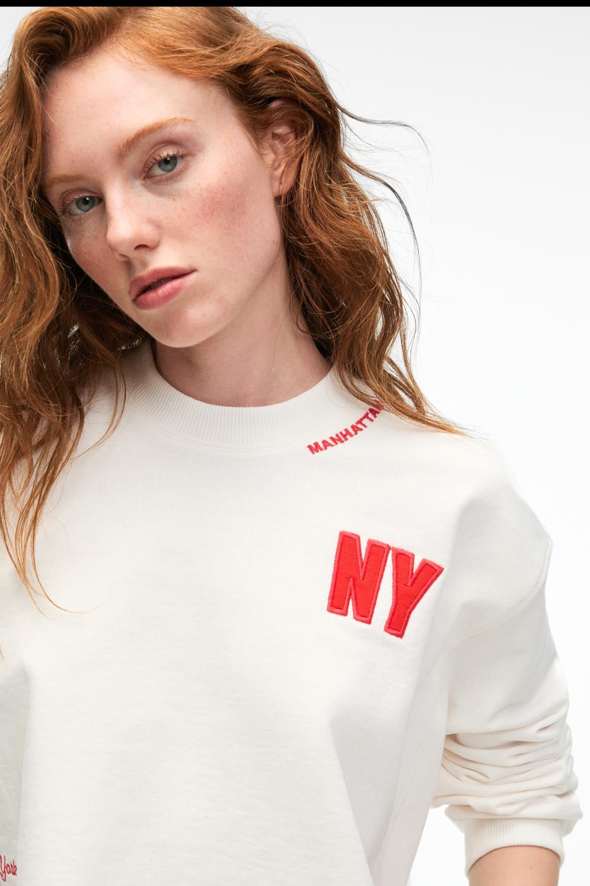 DELYRA Damen Lockeres Sweatshirt
