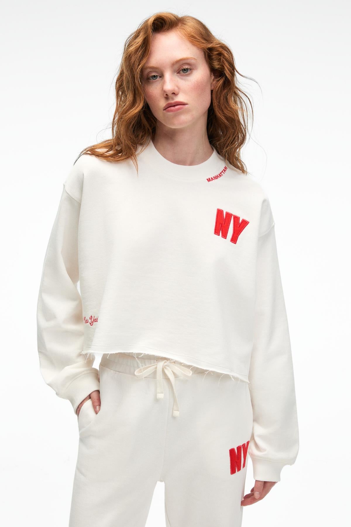DELYRA Damen Lockeres Sweatshirt