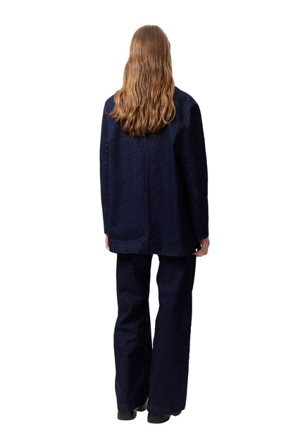 Klassischer Jeansblazer, Dunkelblau