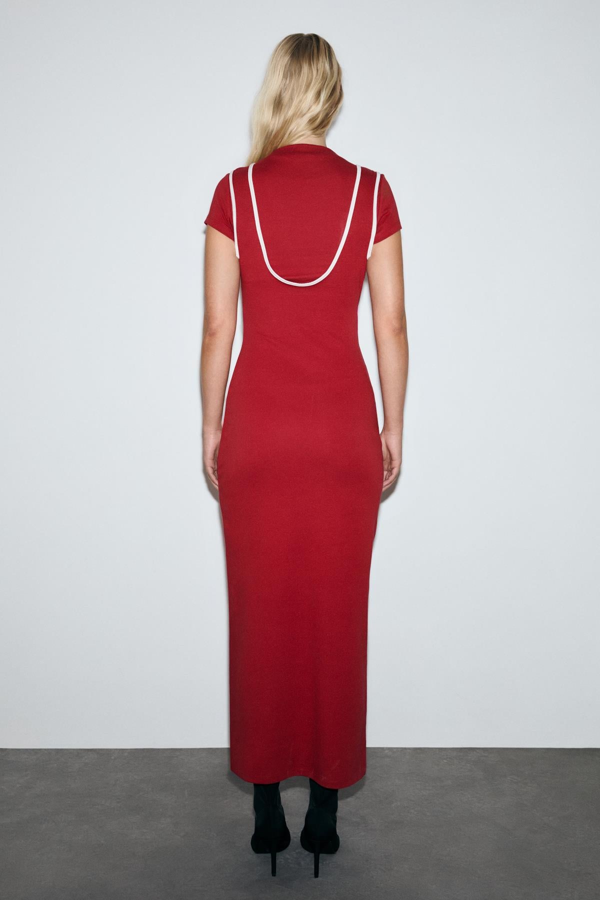 DEPORTS Damen Kleid mit Kontrasteinsatz