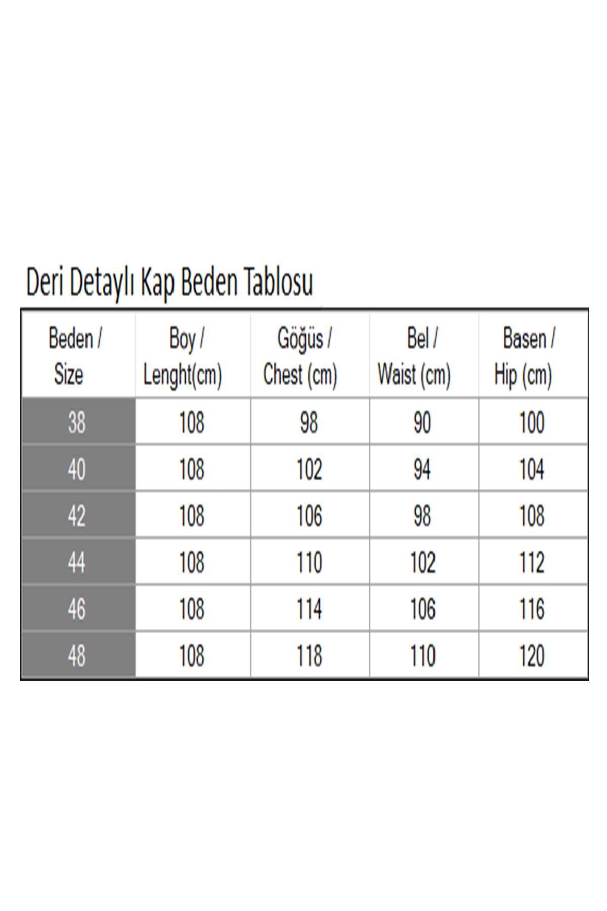 Leder Detailmantel Tan 19213